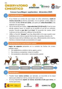 MUTUASPORT IMPULSA UNA NUEVA CAMPAÑA DE CENSOS DE CAZA MAYOR DEL OBSERVATORIO CINEGÉTICO 2